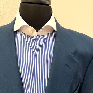 CANALI SPORTS COAT BLAZER BLUE MENS 44R